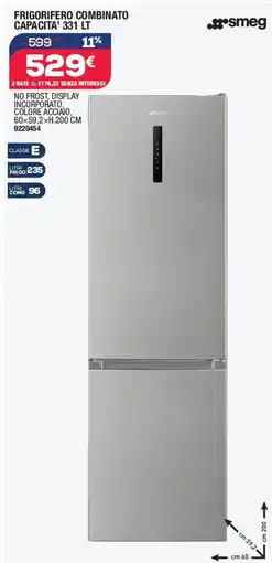 Bricofer smeg Frigorifero combinato capacita offerta