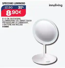 Bricofer innoliving Specchio luminoso offerta