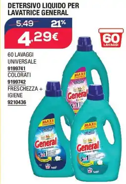 Bricofer Detersivo liquido per lavatrice GENERAL offerta