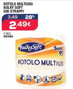 Bricofer Rotolo multiuso bulky soft 500 strappi offerta