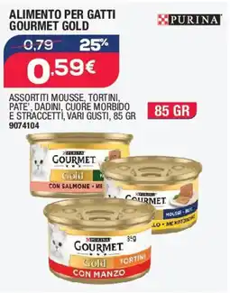 Bricofer Alimento per gatti gourmet gold PURINA offerta