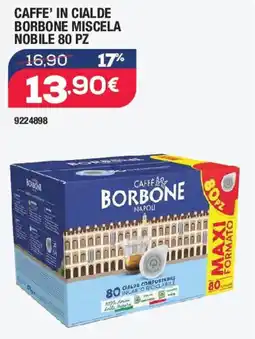 Bricofer Caffe' in cialde borbone miscela nobile 80 pz offerta