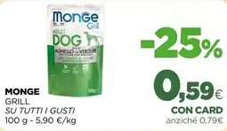 L´Isola dei Tesori Monge grill su tutti i gusti offerta