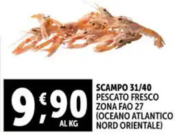 Gourmet Déco Scampo 31/40 pescato fresco offerta