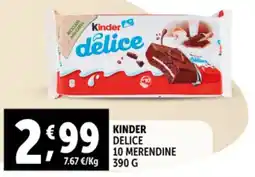 Gourmet Déco Kinder delice 10 merendine offerta