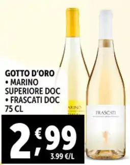 Gourmet Déco Gotto d'oro marino superiore DOC - frascati DOC offerta