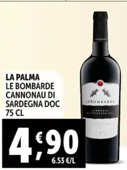 Gourmet Déco La palma le bombarde cannonau di sardegna DOC offerta
