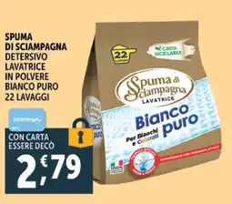 Gourmet Déco Spuma di sciampagna detersivo lavatrice in polvere bianco puro offerta