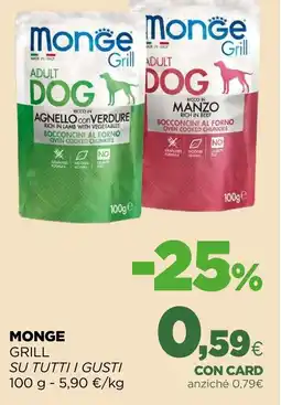 L´Isola dei Tesori Monge grill su tutti i gusti offerta