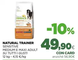 L´Isola dei Tesori Natural trainer sensitive medium e maxi adult offerta