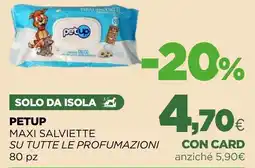 L´Isola dei Tesori Petup maxi salviette offerta