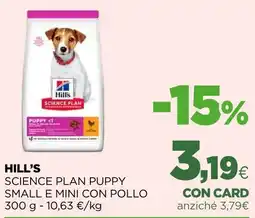 L´Isola dei Tesori Hill's science plan puppy small e mini con pollo offerta