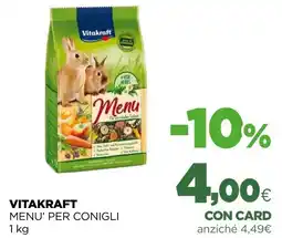 L´Isola dei Tesori Vitakraft menu' per conigli offerta