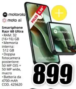 MediaWorld motorola Smartphone Razr 60 Ultra offerta
