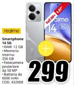 MediaWorld realme Smartphone 14 5G offerta