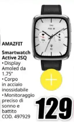 MediaWorld AMAZFIT Smartwatch Active 2SQ offerta
