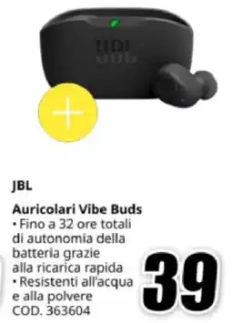MediaWorld JBL Auricolari Vibe Buds offerta