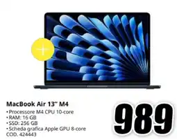 MediaWorld MacBook Air 13″ M4 offerta