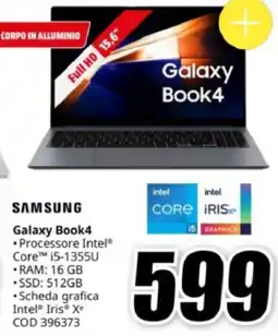 MediaWorld SAMSUNG Galaxy Book4 offerta
