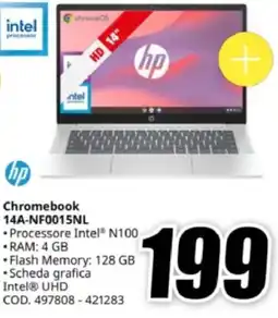 MediaWorld hp Chromebook 14A-NF0015NL offerta