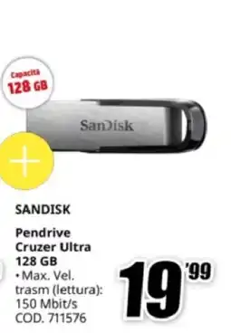 MediaWorld SANDISK Pendrive Cruzer Ultra 128 GB offerta