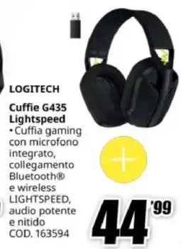 MediaWorld LOGITECH Cuffie G435 Lightspeed offerta