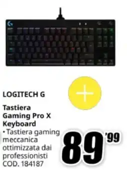MediaWorld LOGITECH G Tastiera Gaming Pro X Keyboard offerta