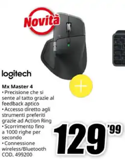 MediaWorld logitech Mx Master 4 offerta