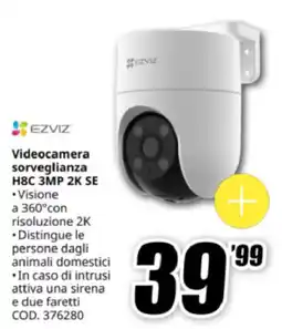 MediaWorld EZVIZ Videocamera sorveglianza H8C 3MP 2K SE offerta