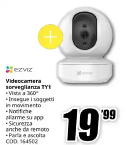 MediaWorld EZVIZ Videocamera sorveglianza TY1 offerta
