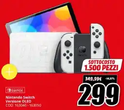 MediaWorld Nintendo Switch Versione OLED offerta