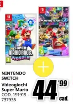 MediaWorld NINTENDO SWITCH Videogiochi Super Mario offerta