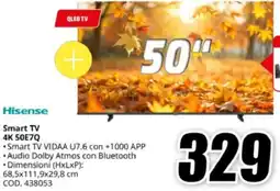 MediaWorld Hisense Smart TV 4K 50E7Q offerta
