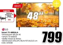 MediaWorld LG Smart TV 48B56LA offerta