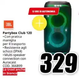 MediaWorld JBL HARMAN Partybox Club 120 offerta