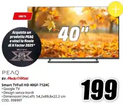 MediaWorld ΡΕΛΟ BY Media World Smart TVFull HD 40GF-7124C offerta