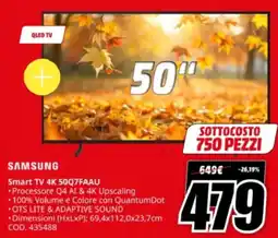 MediaWorld SAMSUNG Smart TV 4K 50Q7FAAU offerta