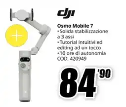 MediaWorld dji Osmo Mobile 7 offerta