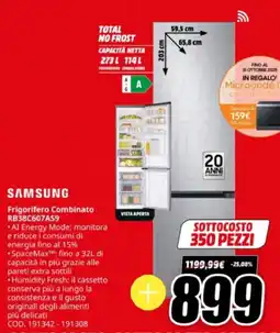 MediaWorld SAMSUNG Frigorifero Combinato RB38C607A59 offerta