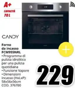 MediaWorld CANDY Forno da incasso FCM955NRL offerta