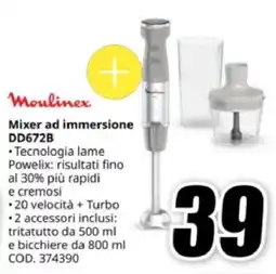 MediaWorld Moulinex Mixer ad immersione DD672B offerta