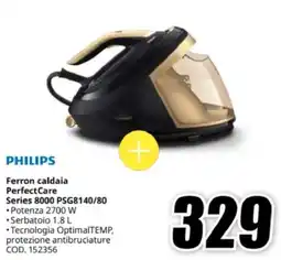 MediaWorld PHILIPS Ferron caldaia PerfectCare Series 8000 PSG8140/80 offerta