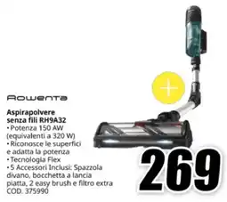 MediaWorld Rowenta Aspirapolvere senza fili RH9A32 offerta