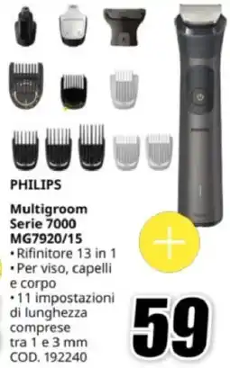 MediaWorld PHILIPS Multigroom Serie 7000 MG7920/15 offerta