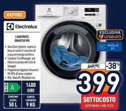 Unieuro Electrolux LAVATRICE EW6FCH19G offerta