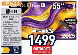 Unieuro LG SMART TV OLED EVO AI 55G54 offerta