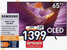 Unieuro SAMSUNG SMART TV OLED QE65S85FA offerta