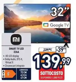 Unieuro Xiaomi SMART TV LED 32AA offerta