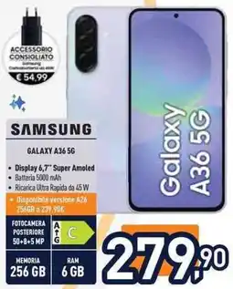 Unieuro SAMSUNG GALAXY A36 5G offerta