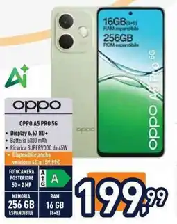 Unieuro OPPO A5 PRO 56 offerta